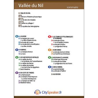 Vallee du nil audio guide