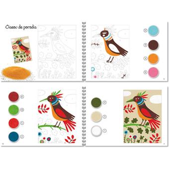Djeco Loisirs créatifs, images en sable Colourful birds