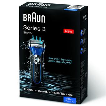 Braun Series 3 380s-4 - Rasoir - sans fil - bleu/noir