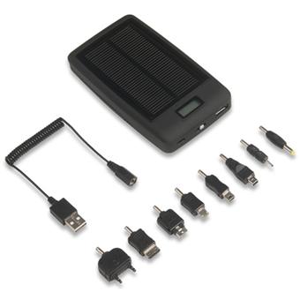 A-Solar AM111 Quartz - Chargeur solaire - Li-Ion - 1800 mAh (USB) - noir mat