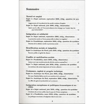 Annales corrigées Vuibert Bac Sciences économiques et sociales ES