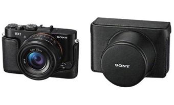 Sony LCJ-RXBB - Boîtier de protection pour appareil photo - cuir véritable - pour Cyber-shot DSC-RX1