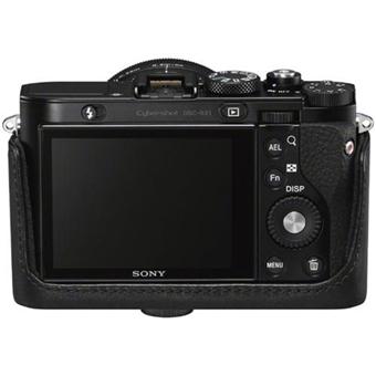 Sony LCJ-RXBB - Boîtier de protection pour appareil photo - cuir véritable - pour Cyber-shot DSC-RX1