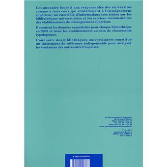 Annuaire des bibliothèques universitaires