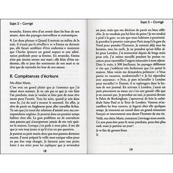 Annales corrigées Vuibert BEP Français