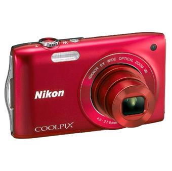 Nikon CoolPix S3300 Rouge Crazy - Appareil photo compact