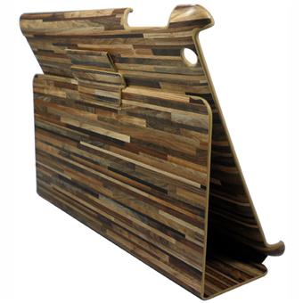 Halterrego Etui Support H. pour iPad 2 & Nouvel iPad - Façon Bois