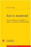 Exil et modernité - vers une littérature à l'échelle du monde : gombrowicz, herl