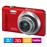 Casio EXILIM Hi-Zoom EX-ZS100 - Appareil photo numérique - compact - 14.1 MP - 720 p - 12.5x zoom optique - rouge