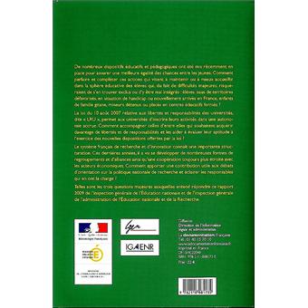 Rapport annuel des inspections generales 2009