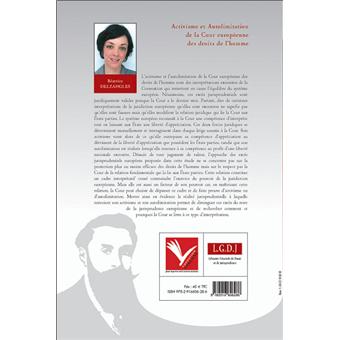 Activisme et autolimitation de la cour européenne des droits de l'homme