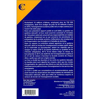 L'éducation nationale face à l'objectif de la réussite de tous les élèves