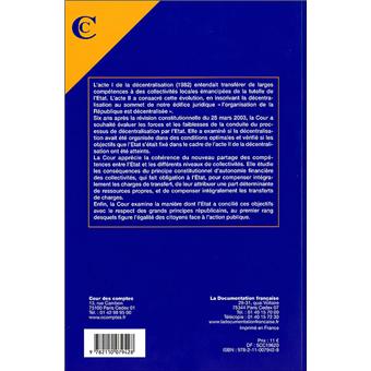 La conduite par l'état de la décentralisation