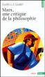Essais - Marx. Une critique de la philosophie - 1