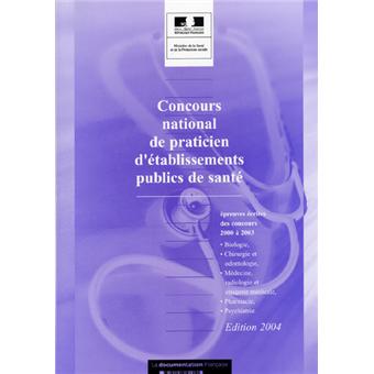 Concours national de praticien d'établissements de santé publique