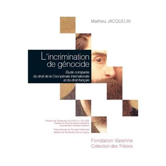 L'incrimination de génocide