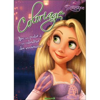 Raiponce Coloriage Av Poster Raiponce Collectif Broche Achat Livre Fnac