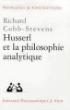 Husserl et la philosophie analytique