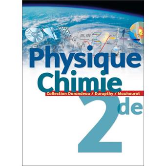 Physique Chimie 2nde Livre De L Eleve Edition 2004 Broche Jean Pierre Durandeau Achat Livre Fnac