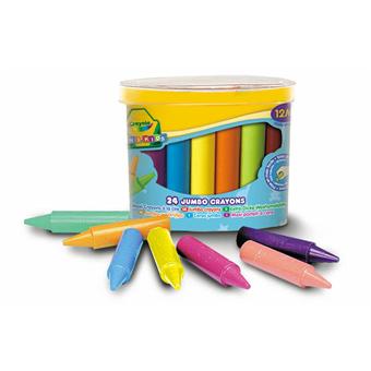 Crayola 24 Maxi Crayons à la cire boite plastique - Dessin et