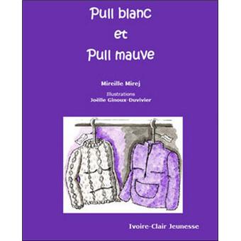 Pull blanc et pull mauve