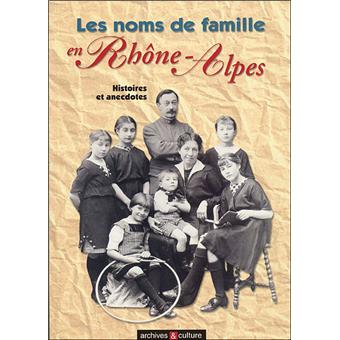 Les noms de famille en Rhône-Alpes - 1