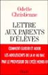 Lettre aux parents d'élèves