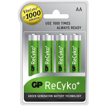 GP ReCyko+ - Batterie 4 x type AA - NiMH - (rechargeables) - 2100 mAh -  Piles - Achat & prix