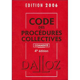 Code des procédures collectives commenté