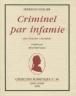 Criminel par infamie - 1