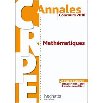 Annales 2010 CRPE Mathématiques