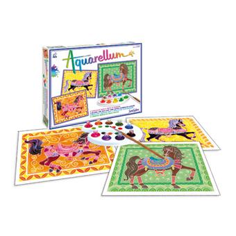 SentoSphère - Recharge Aquarellum Chevaux – Kit Peinture Magique 8 Ans – Fabriqué En France