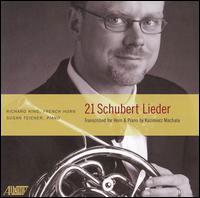 Twenty one lieder transcribedfor french horn