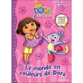 Dora l'exploratrice  Coloriage  Le monde en couleurs de Dora