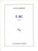 Lac - Jean Echenoz - broché