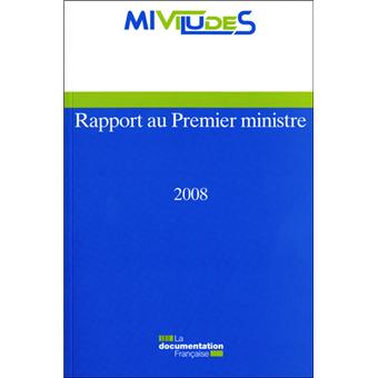 Rapport au premier ministre 2008 - Miviludes