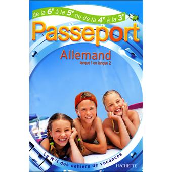 Passeport Cahier de vacances - Allemand de la 6e à la 5e ou de la 5e à la 4e
