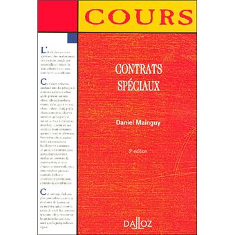 Contrats spéciaux