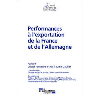 Performances a l'exportation de la france et de l'allemagne