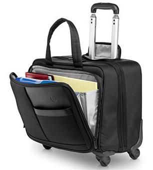 Sac à Roulettes BAGSMART 17,3" - Compartiment Ordinateur, Voyage Affaires | Noir/Blanc, 45,7x23,5x35cm