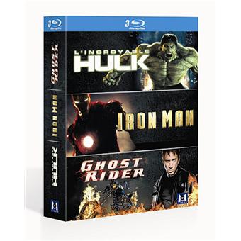 L'Incroyable Hulk - Iron Man - Ghost Rider - Coffret Marvel - Blu-Ray