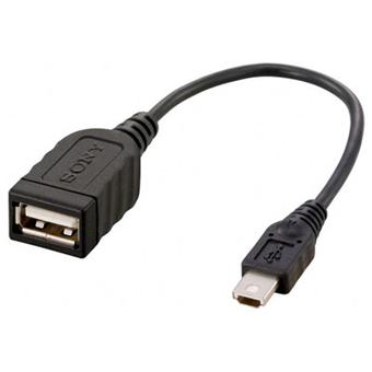 Sony VMC-UAM1 - Câble USB - USB femelle pour mini USB type B mâle - 1 m - pour Handycam DCR-SX22, HDR-CX170, CX370, CX590, PJ210, PJ420, PJ430, PJ50, PJ650, PJ780, TD30 - 1