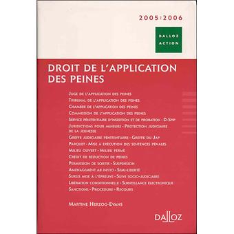 Droit de l'application des peines
