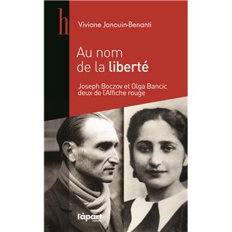 Au nom de la liberté broché Viviane JanouinBananti Achat Livre
