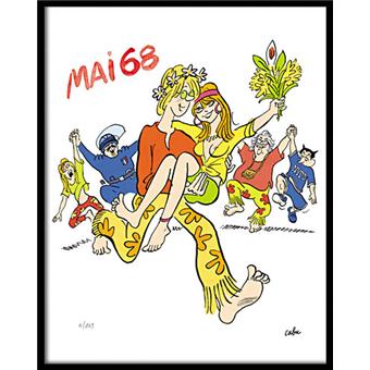 Tirage d'art Arludik Mai 68 pilote Cabu