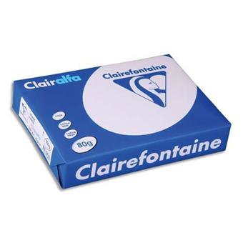 Ramette 500 Feuilles ClaireFontaine Clairalfa Papier A4 80g - Papier ramette  à la Fnac
