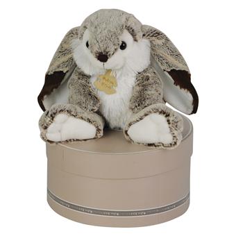 Histoire d'ours - Peluche Lapin Marius Marron - 40 cm
