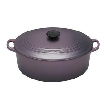 Cocotte le creuset en fonte ovale grande modèle orange vintage - Arts de la table