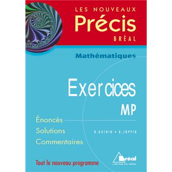Nouveaux précis exercices maths MP - broché - Guinin - Achat Livre | fnac