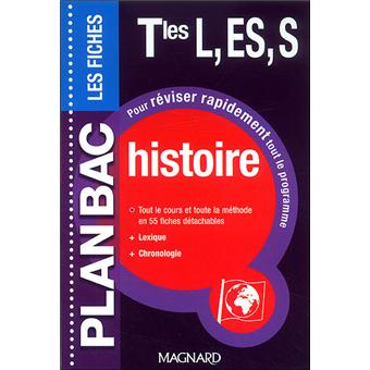 Plan Bac fiches Histoire Term L ES S